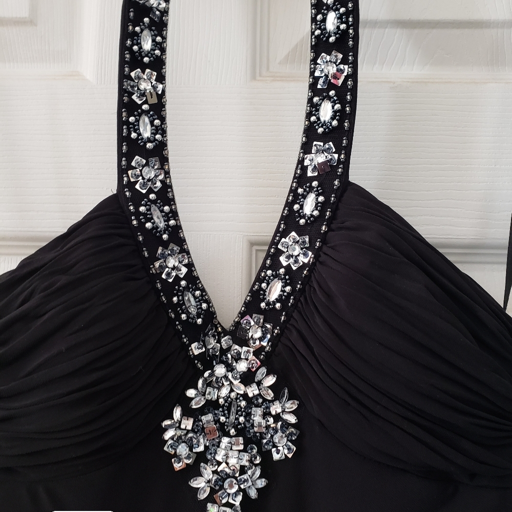 Black evening gown